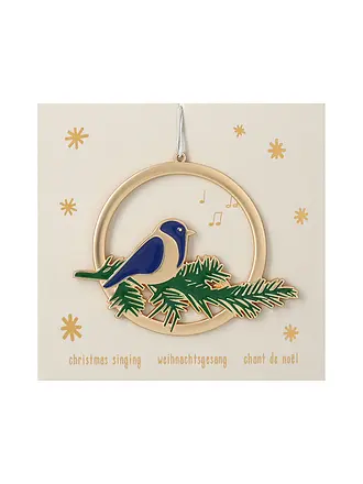 RAEDER | Festtagsornament 8cm Fröhliche Weihnachten | gold